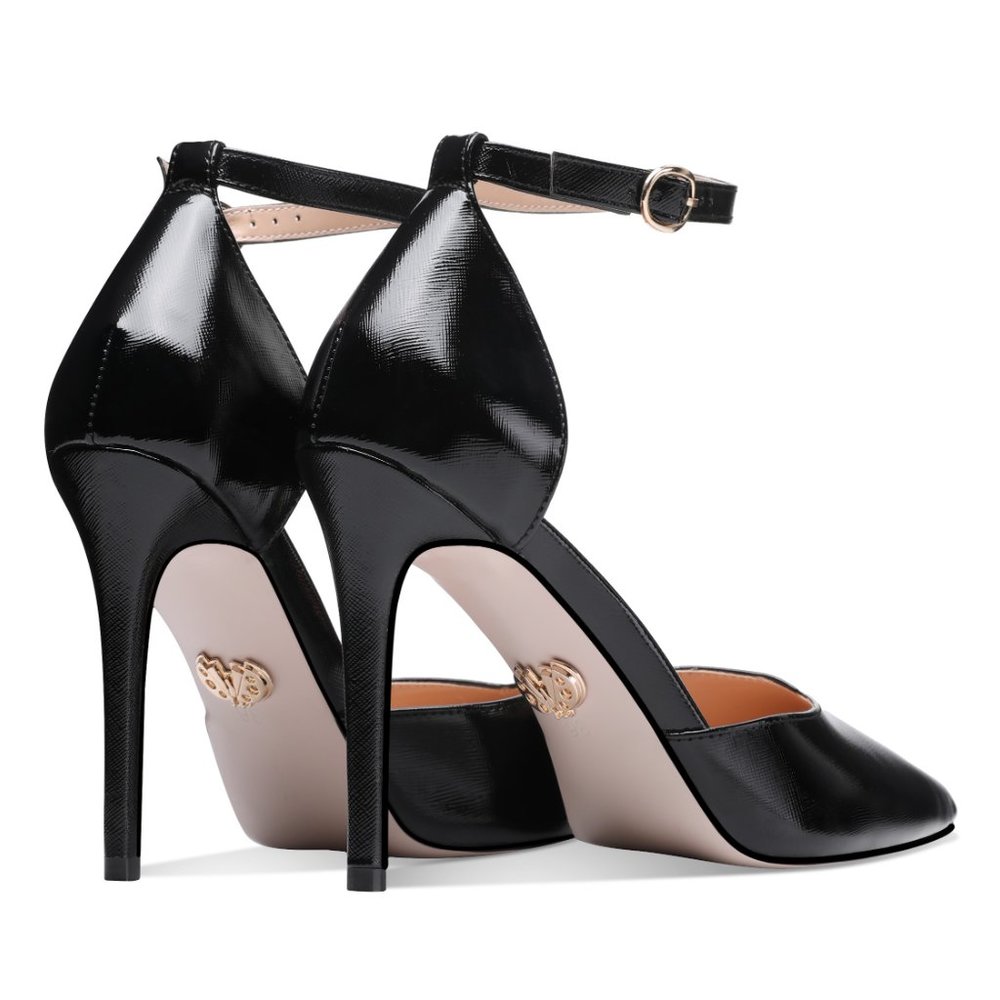 Petit Cadeau Carolyn - 4" Pointed Toe High Heel Sandals with Ankle Straps. NEW! - Picture 3 of 6